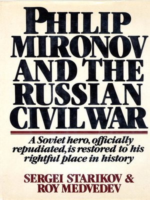 cover image of Philip Mironov and the Russian Civil War